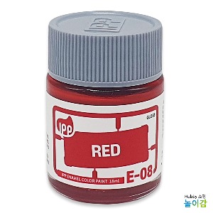 IPP 에나멜도료 E-08 레드 유광/ 에나멜 칼라 빨강 광택