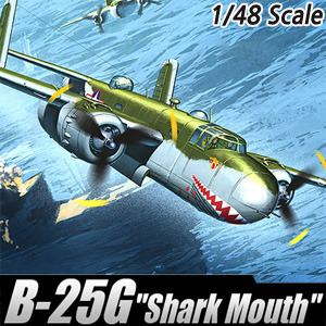 1/48 B-25G Shark Mouth B25 캐논노스 [12290]